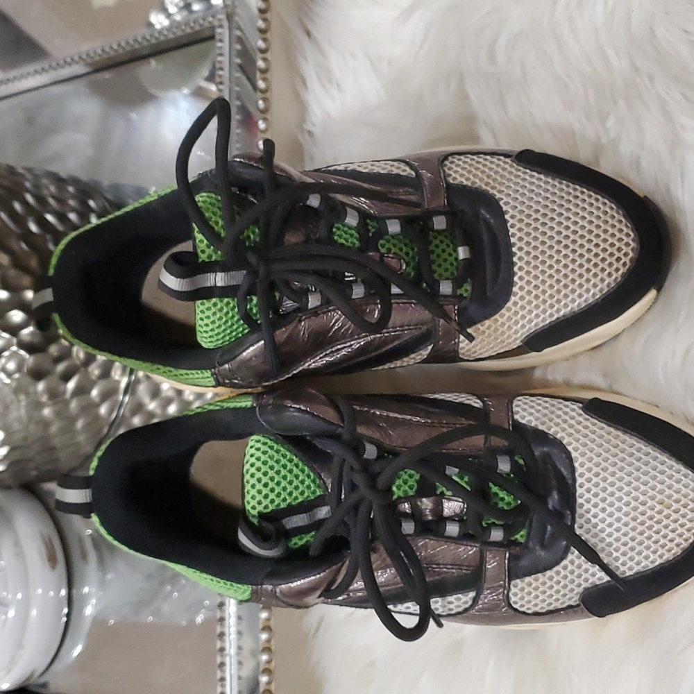 Dior homme green silver sneakers size 38 us 8 - Picture 5 of 17